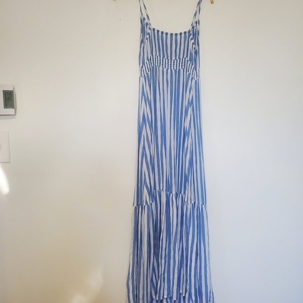 Old Navy Maternity Striped Tiered Maxi Dress - Picture 6 of 6